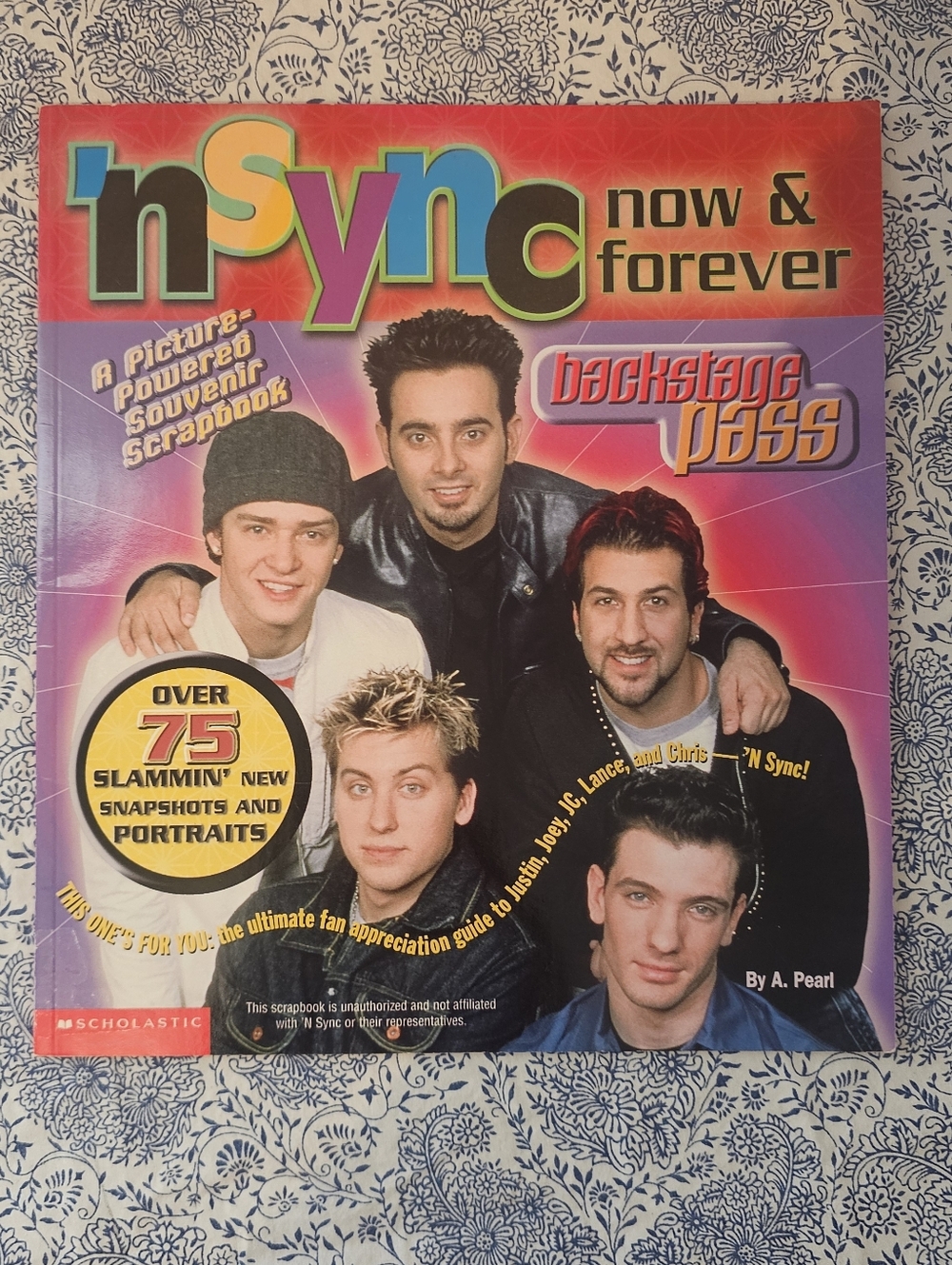 'N Sync Now & Forever Backstage Pass Souvenir Scrapbook - Colorful Pop Cover